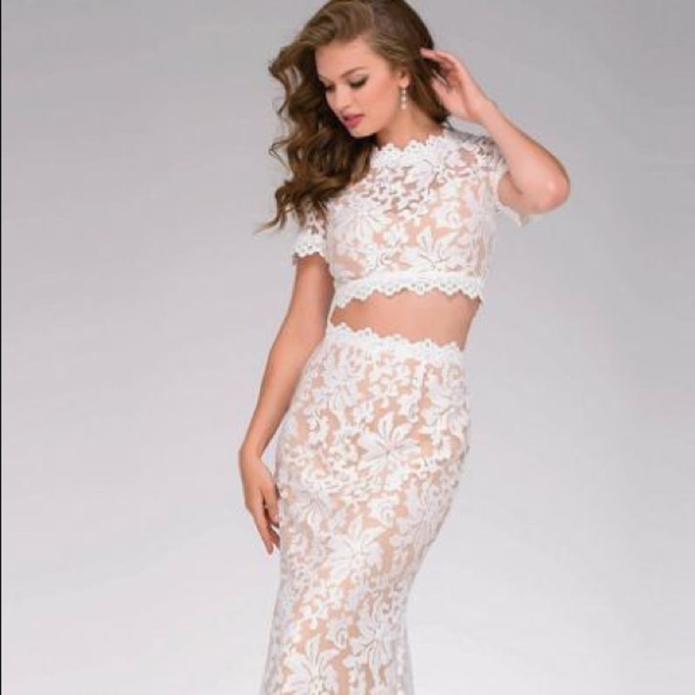 2 piece bohemian wedding / rehearsal dinner dress